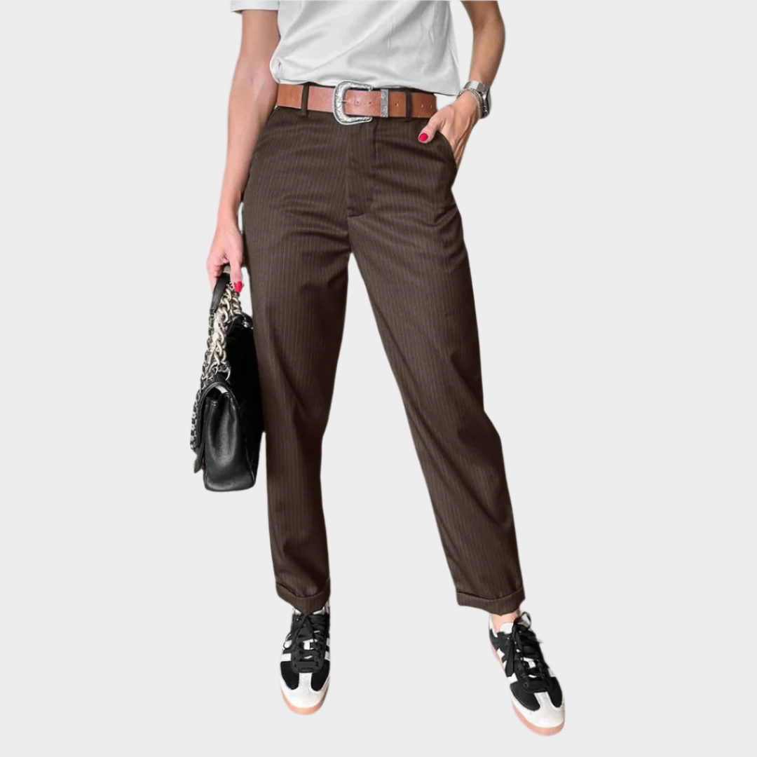 Sinéad – Elegant Seamed Trousers