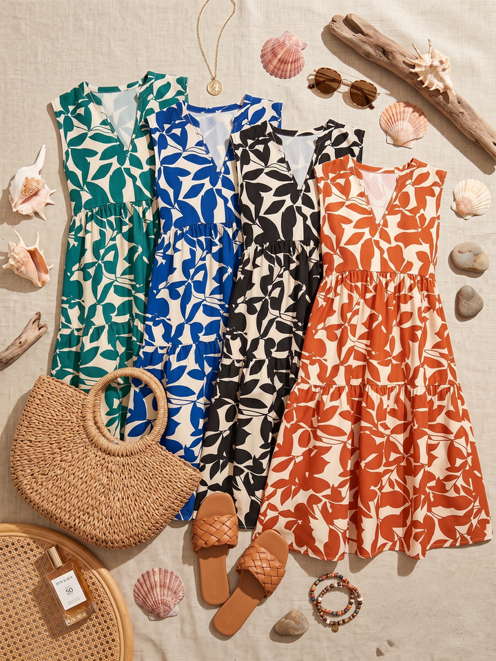 Beth – Loose Flared Midi Dress