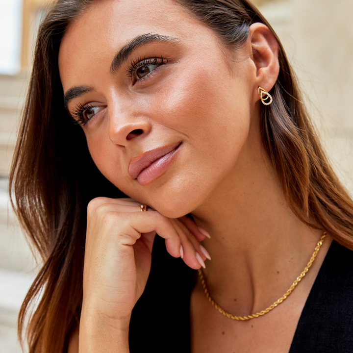Teardrop Link Earrings