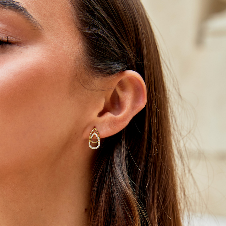 Teardrop Link Earrings