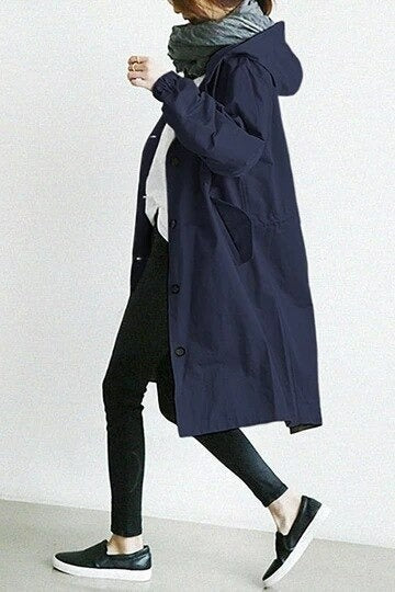 Mirna – Elegant Waterproof Trench Coat