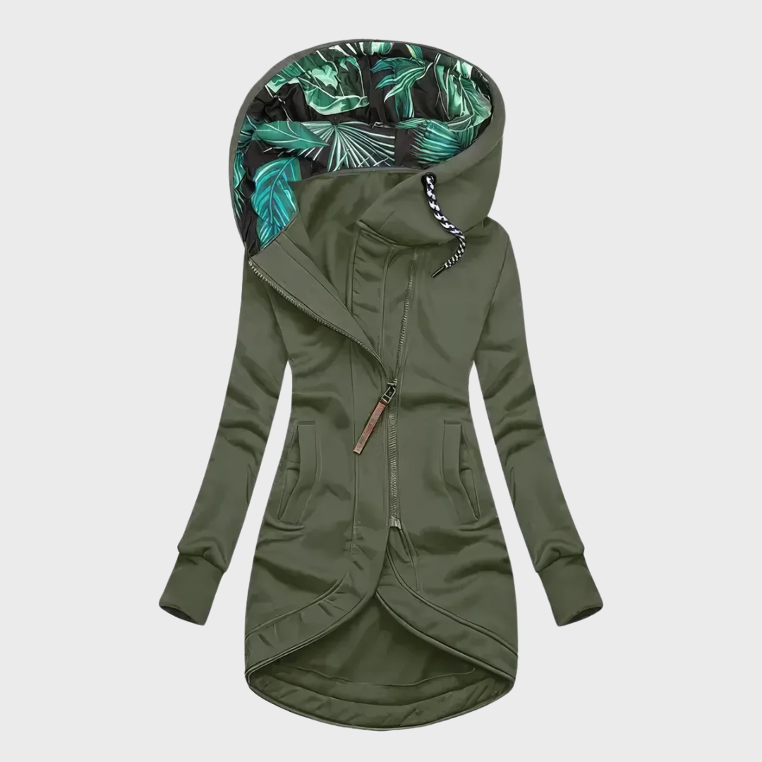 Fedelm – Elegant Warm Winter Jacket with Hood