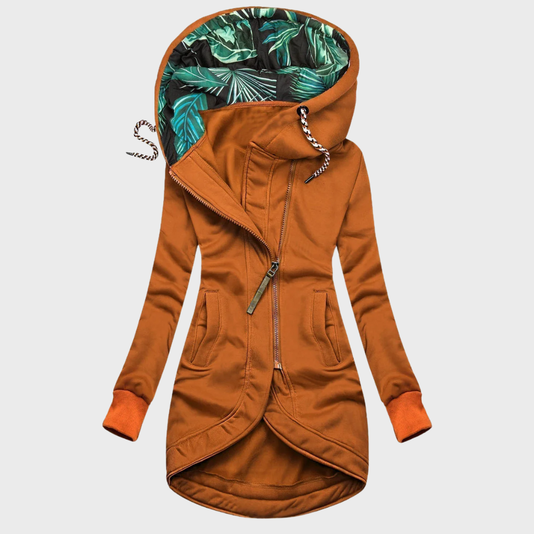 Fedelm – Elegant Warm Winter Jacket with Hood