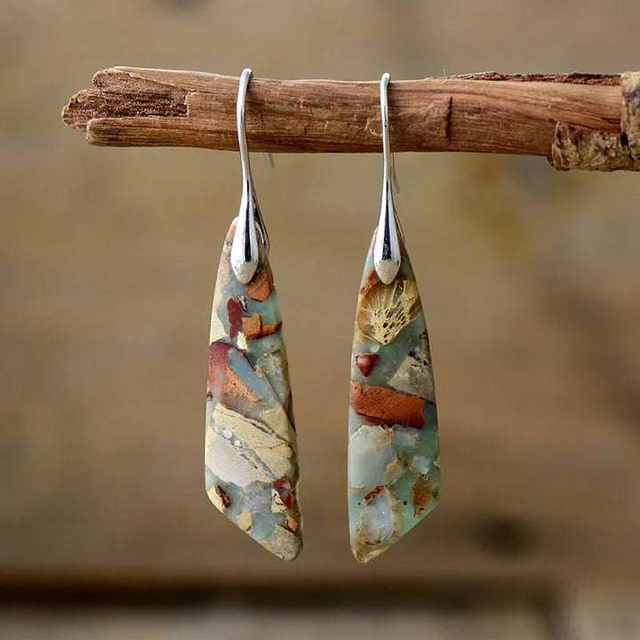Vintage Natural Stone Earrings