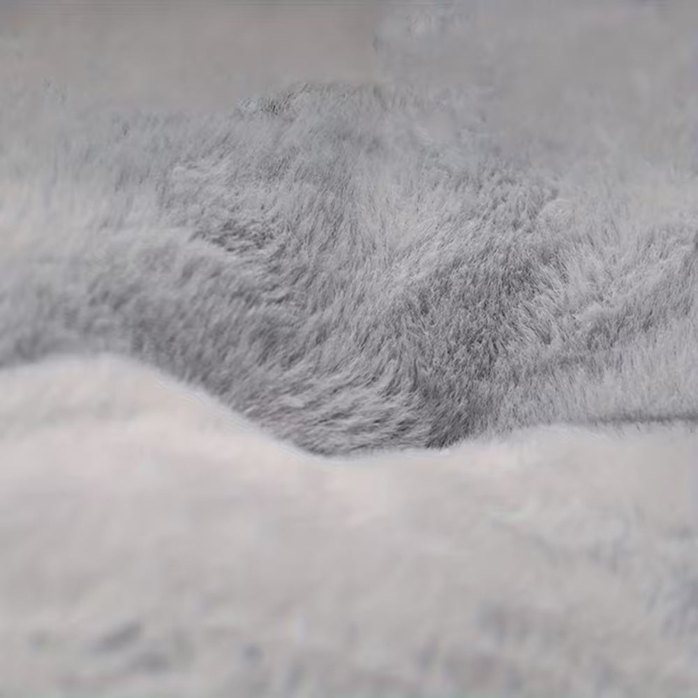 Round Plush Donut Bed for Dogs and Cats