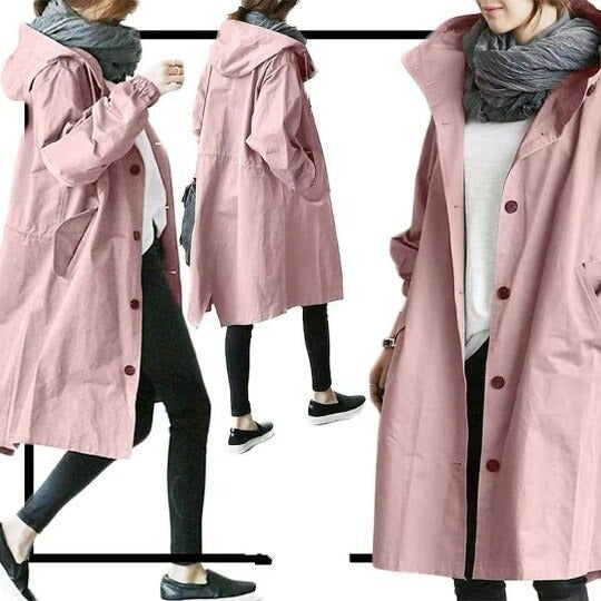 Mirna – Elegant Waterproof Trench Coat