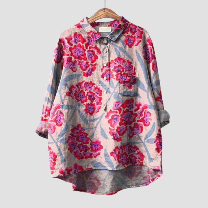 Ciara – Playful Dog-Print Top