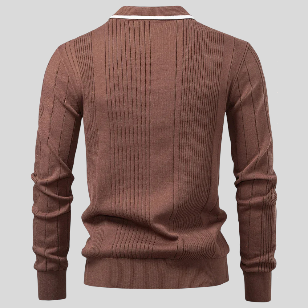 Padraig – Knitted Polo Shirt