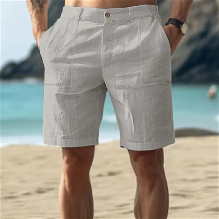 Tomás – Straight-Cut Linen Shorts