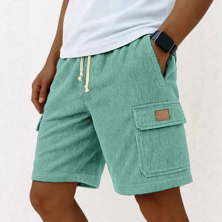 Matěj – Corduroy Shorts with Ribbed Texture