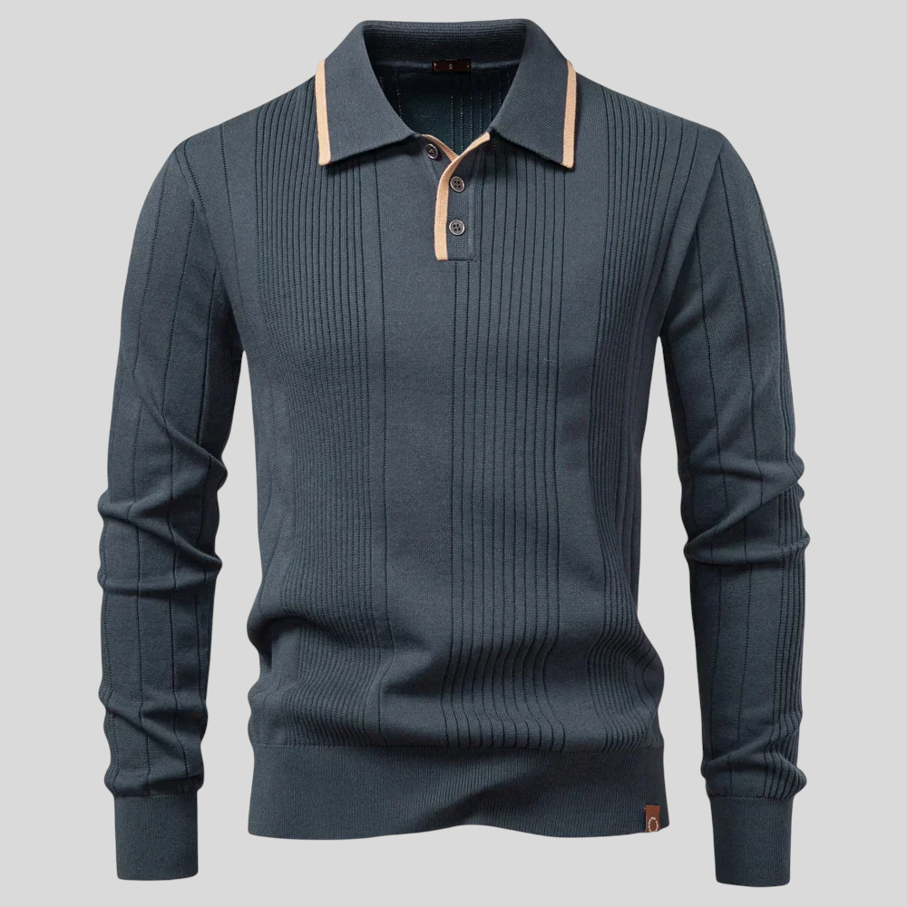 Padraig – Knitted Polo Shirt