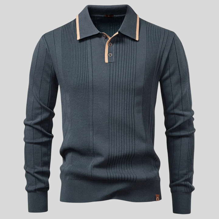 Padraig – Knitted Polo Shirt