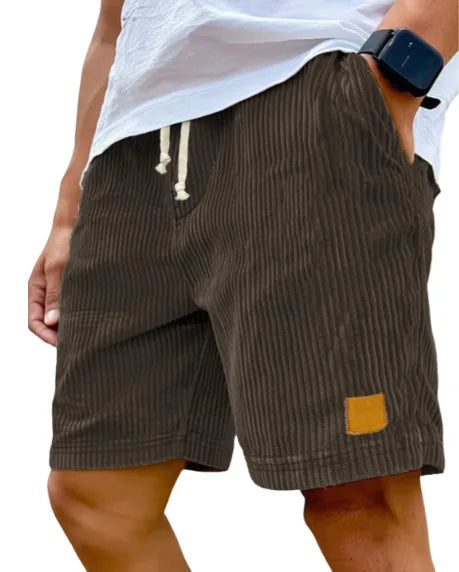 Matěj – Corduroy Shorts with Ribbed Texture