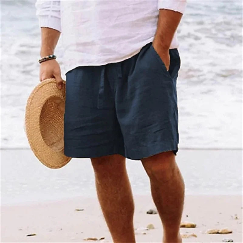 Fionn – Cotton-Linen Summer Shorts