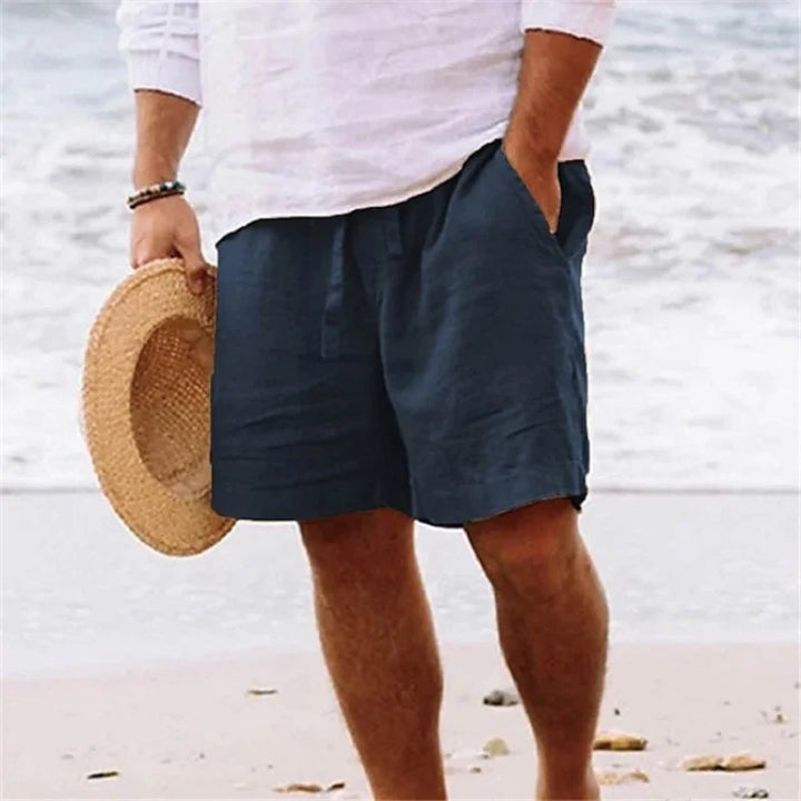 Fionn – Cotton-Linen Summer Shorts