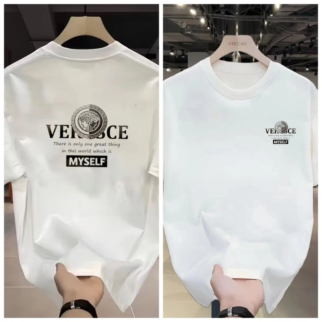Vinnie – Medallion Graphic Print T-Shirt