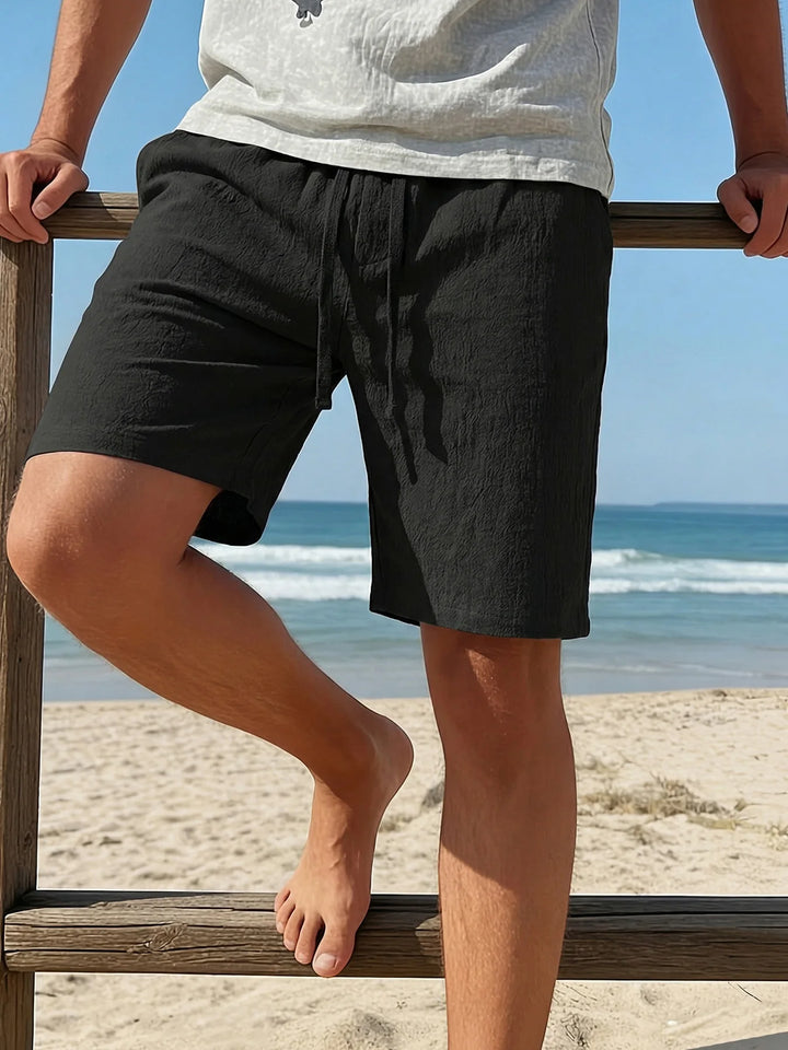 Ondřej – Solid-Colour Shorts with Elastic Waist