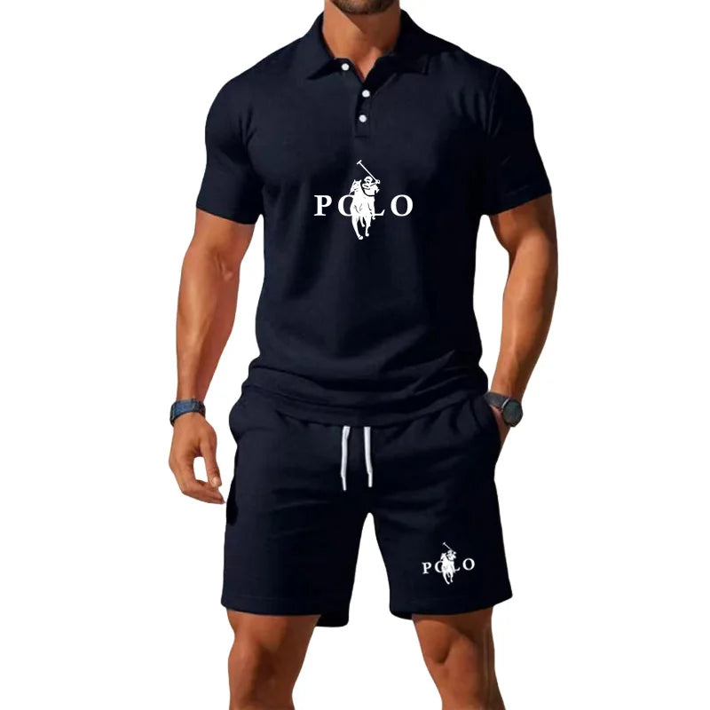 Conor – Sports Set with Half-Zip Polo and Shorts