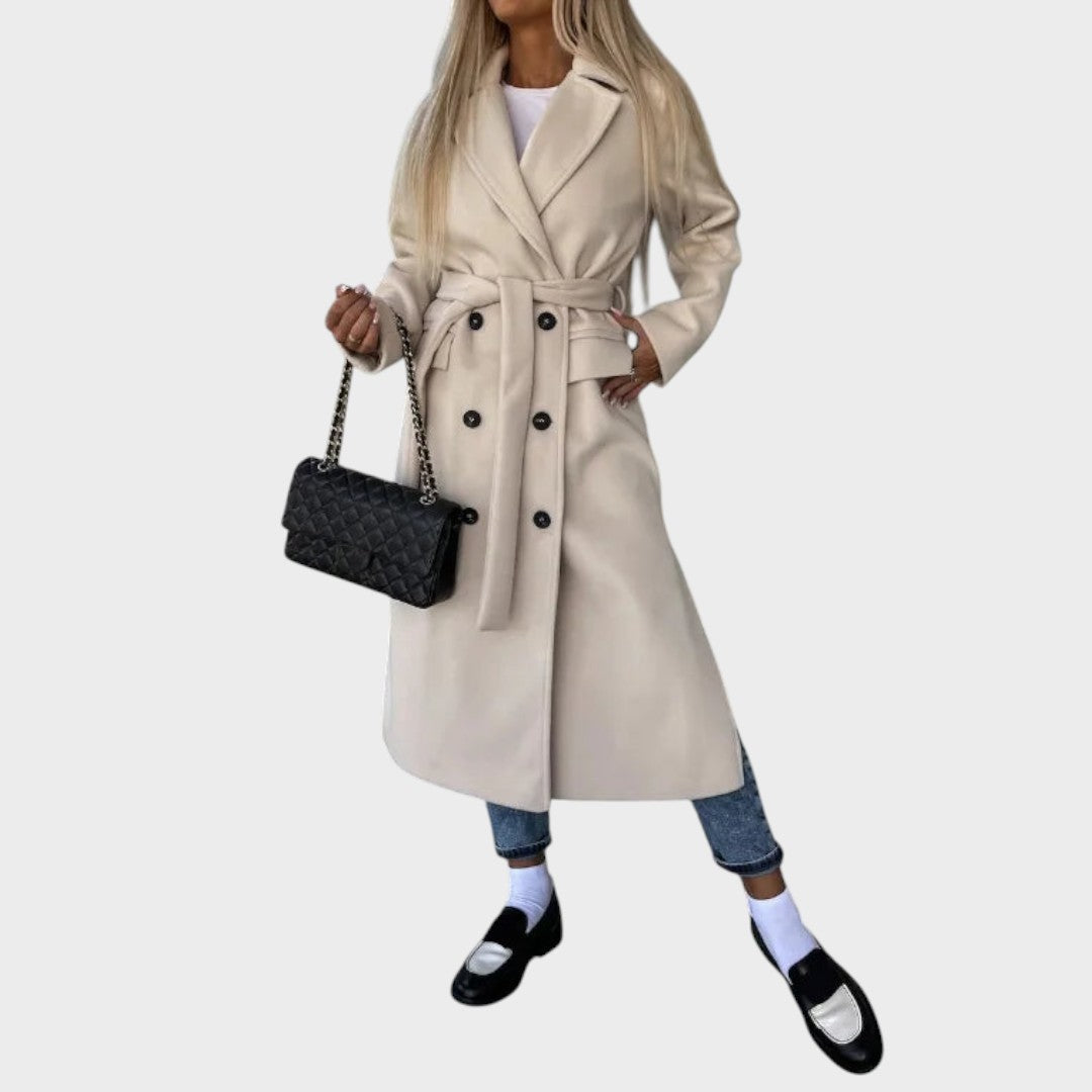 Anna – Double-Breasted Belted Coat