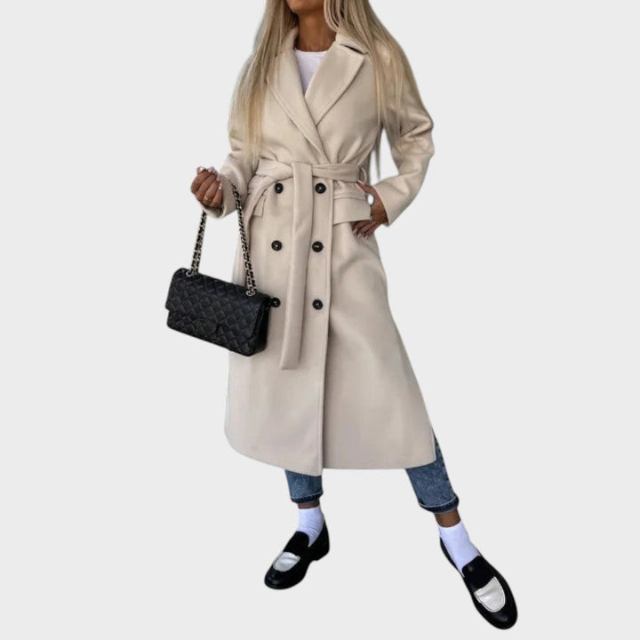 Anna – Double-Breasted Belted Coat