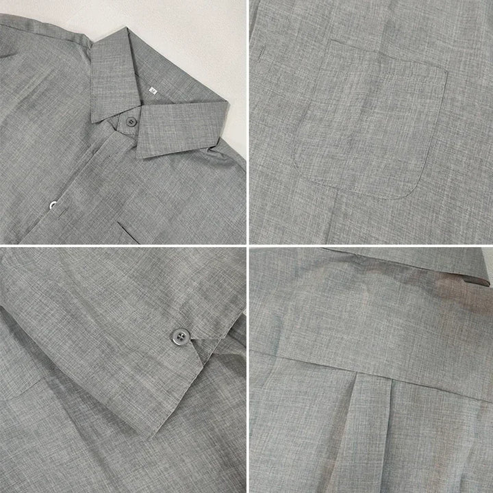 Marek – Summer Cotton-Linen Shirt with Classic Collar