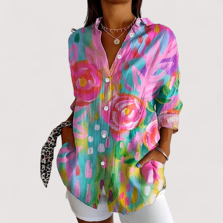 Holly – Lightweight Colourful Top