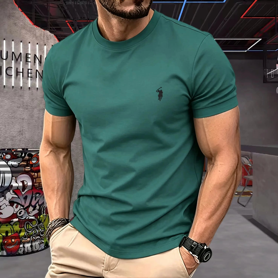 Lukáš – 100% Cotton Round-Neck T-Shirt