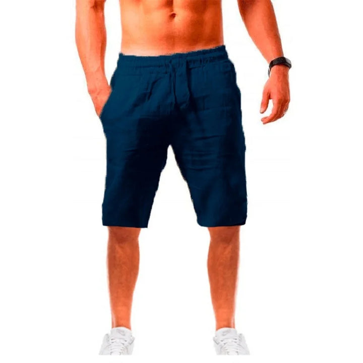 Petr – Cotton-Linen Shorts with a Comfortable Length