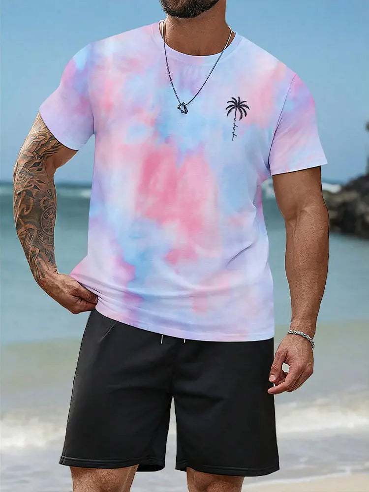 Tobias – T-Shirt and Shorts Set with Colour Gradient