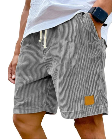 Matěj – Corduroy Shorts with Ribbed Texture