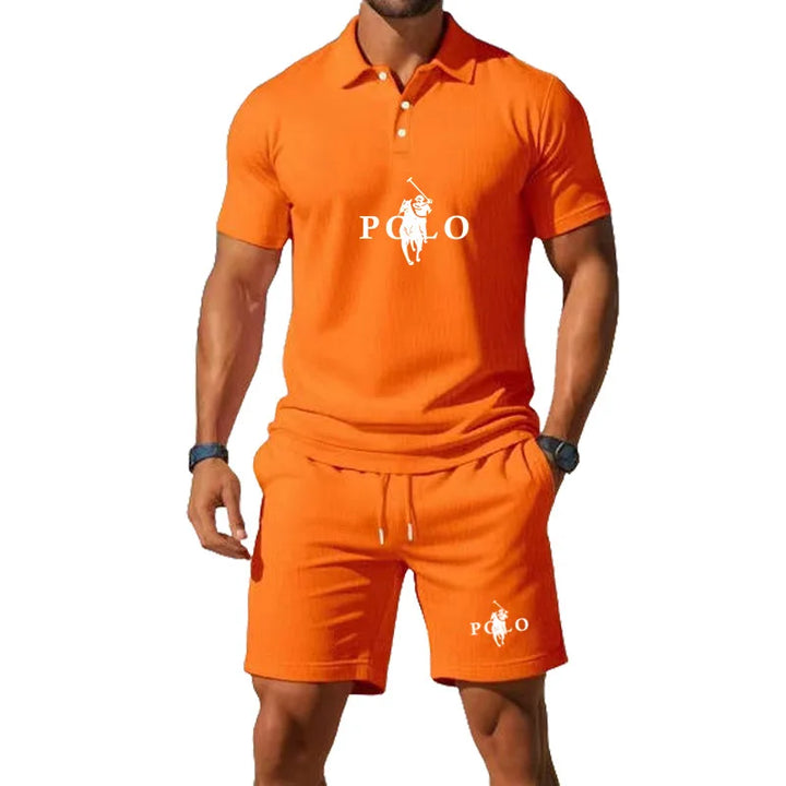 Conor – Sports Set with Half-Zip Polo and Shorts