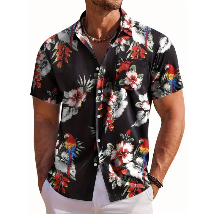 Lukáš – Hawaiian Floral Summer Shirt