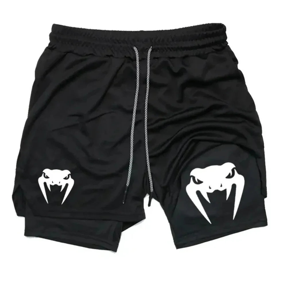 Vojtěch – 2-in-1 Double-Layer Sports Shorts