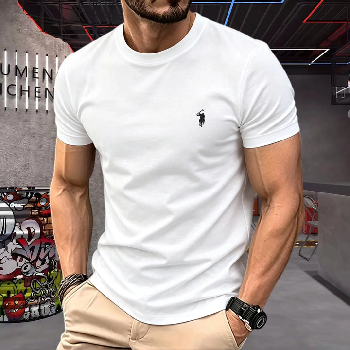 Lukáš – 100% Cotton Round-Neck T-Shirt