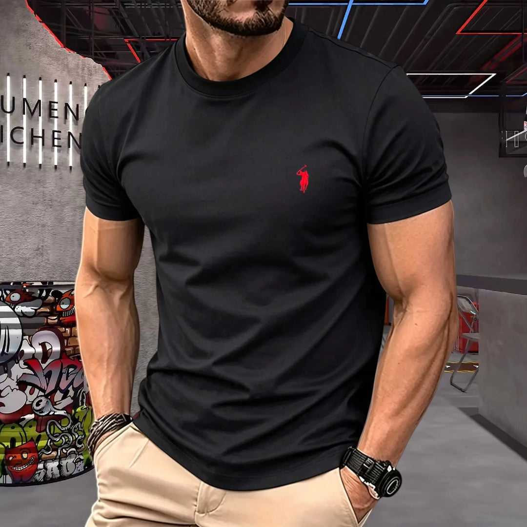 Lukáš – 100% Cotton Round-Neck T-Shirt