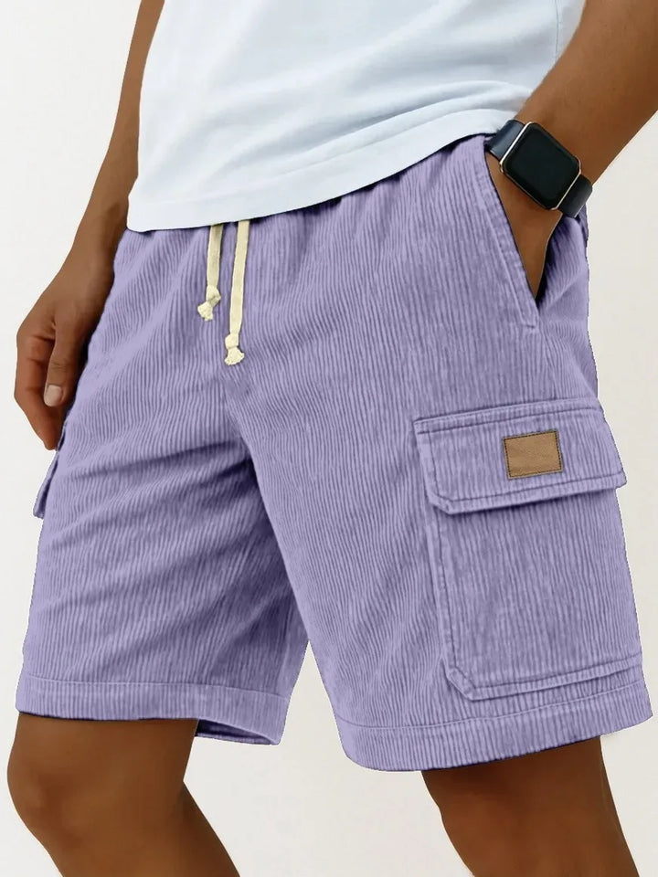 Matěj – Corduroy Shorts with Ribbed Texture