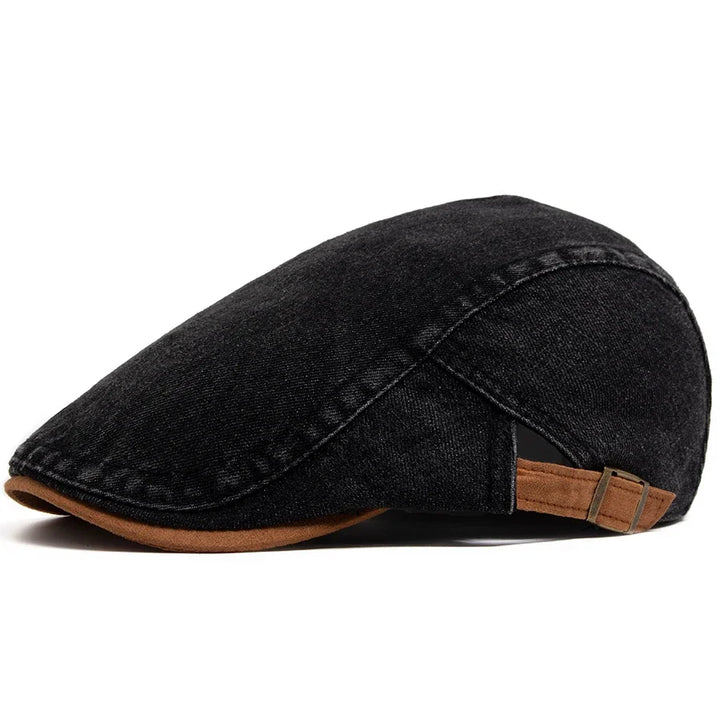 Petr – Premium Denim Flat Cap