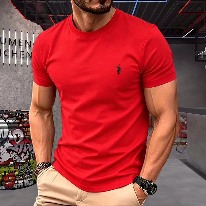 Lukáš – 100% Cotton Round-Neck T-Shirt