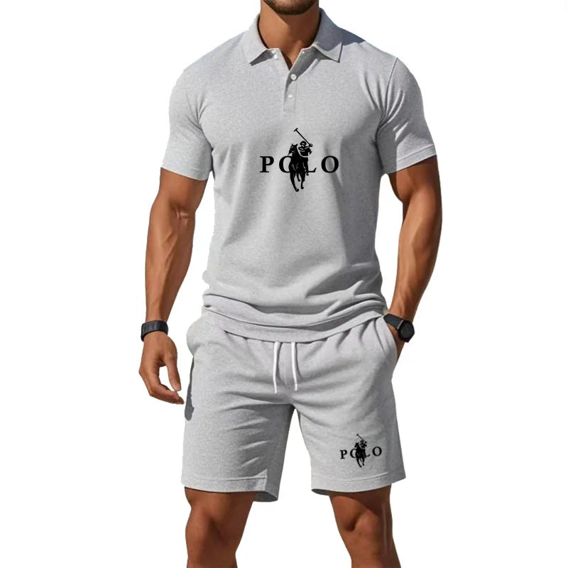 Conor – Sports Set with Half-Zip Polo and Shorts