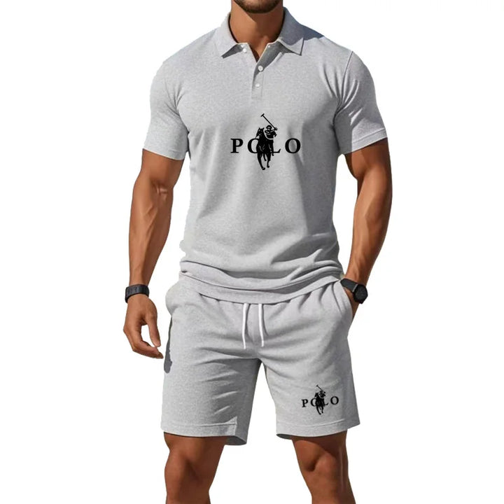 Conor – Sports Set with Half-Zip Polo and Shorts