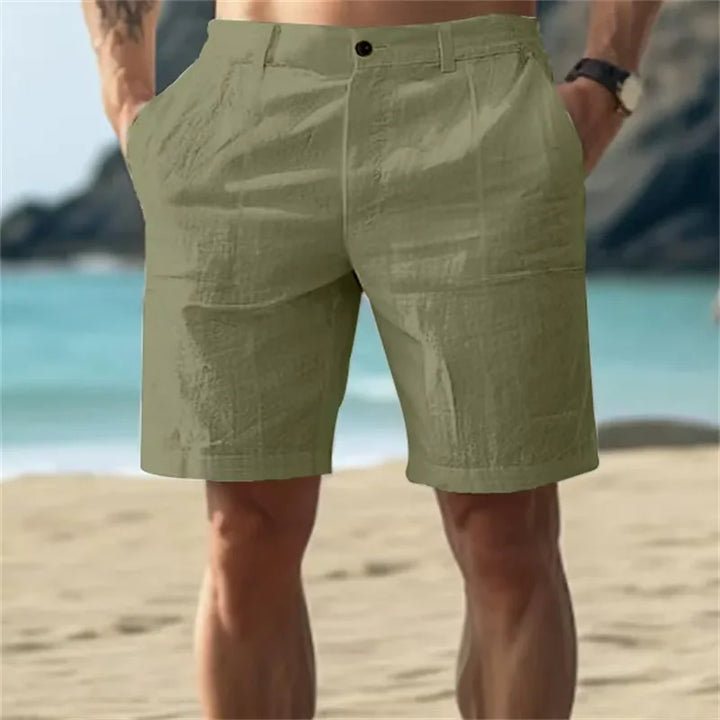 Tomás – Straight-Cut Linen Shorts