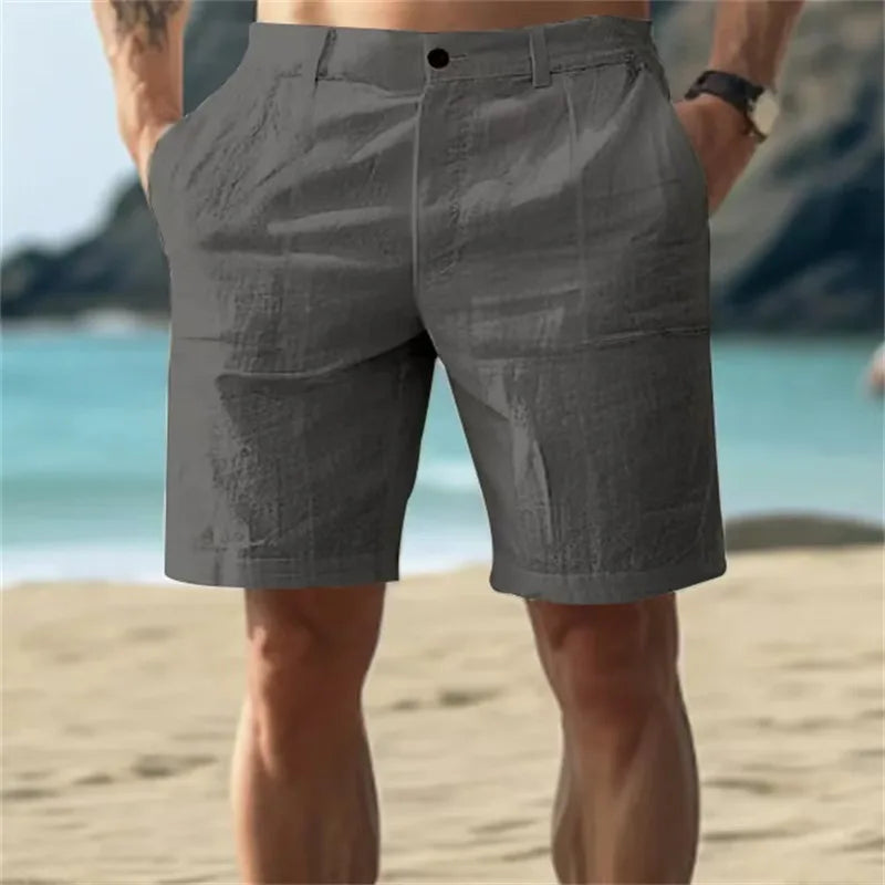 Tomás – Straight-Cut Linen Shorts