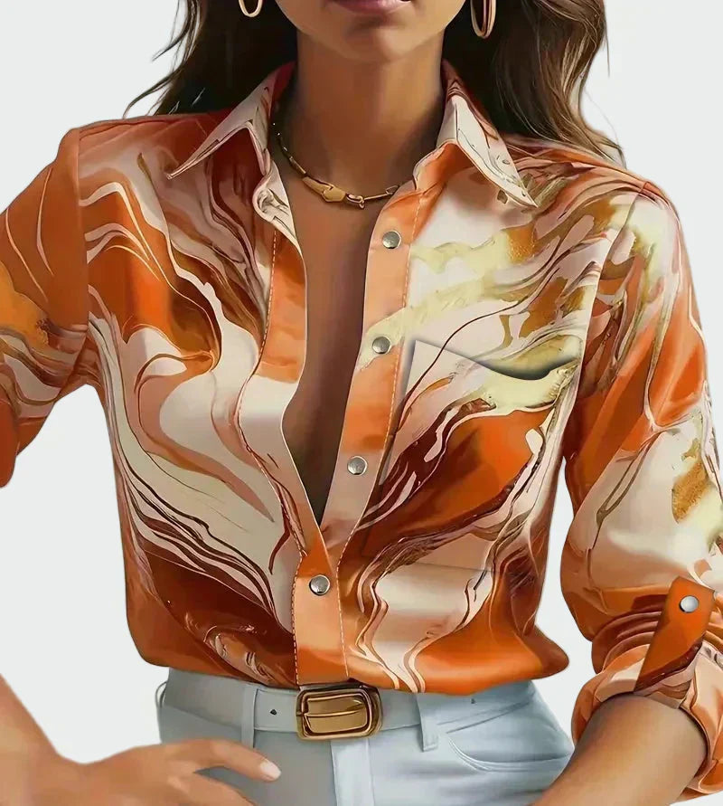 Mirjana – Glossy Satin Shirt