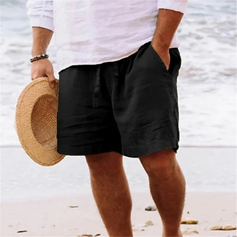 Fionn – Cotton-Linen Summer Shorts