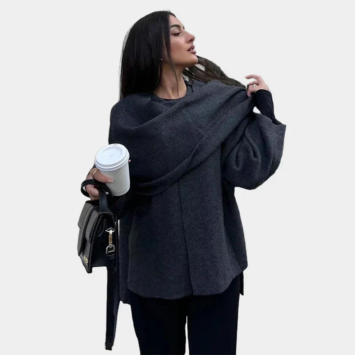 Elena – Elegant Fluffy Puffer Coat