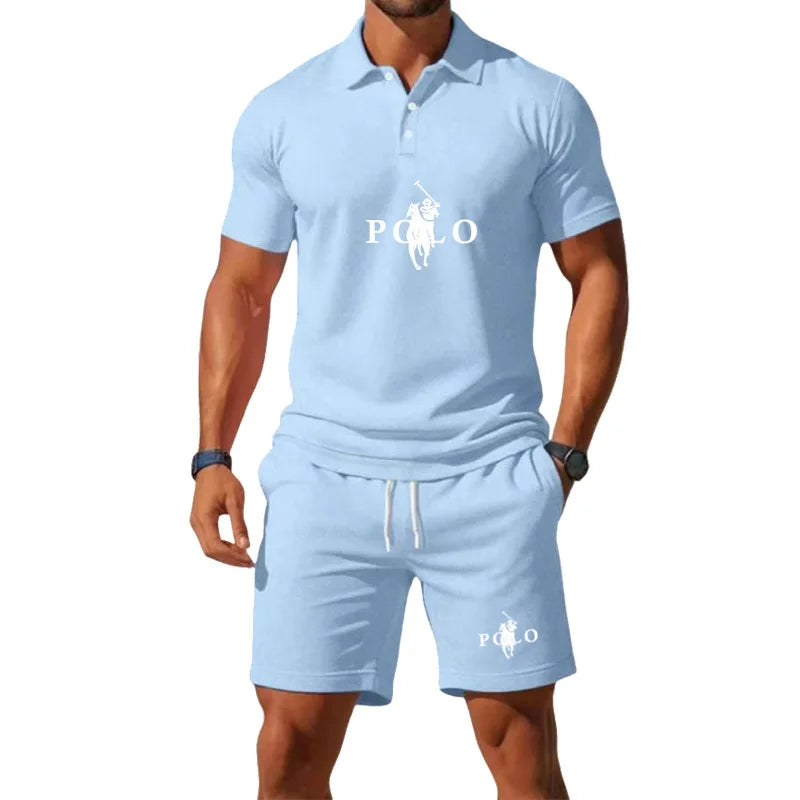 Conor – Sports Set with Half-Zip Polo and Shorts