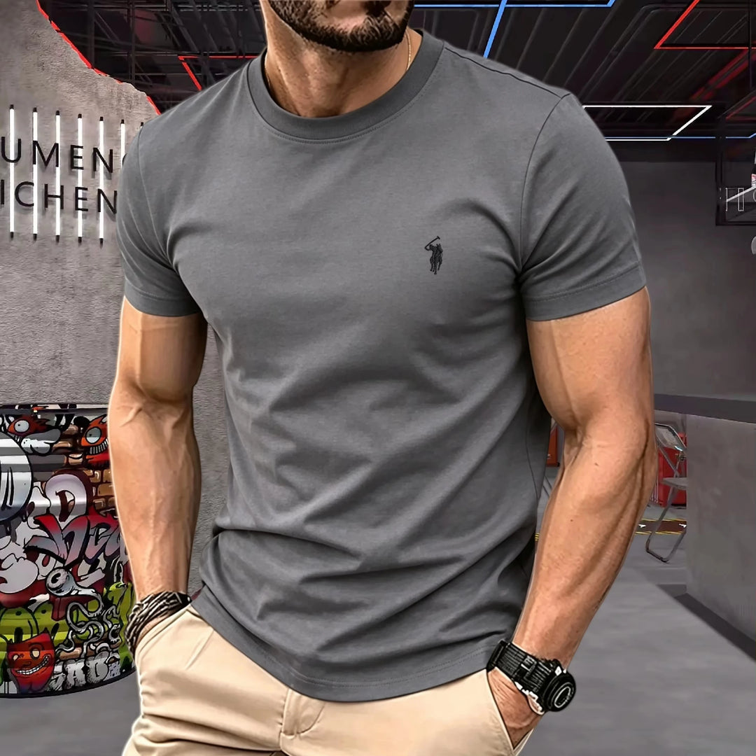 Lukáš – 100% Cotton Round-Neck T-Shirt