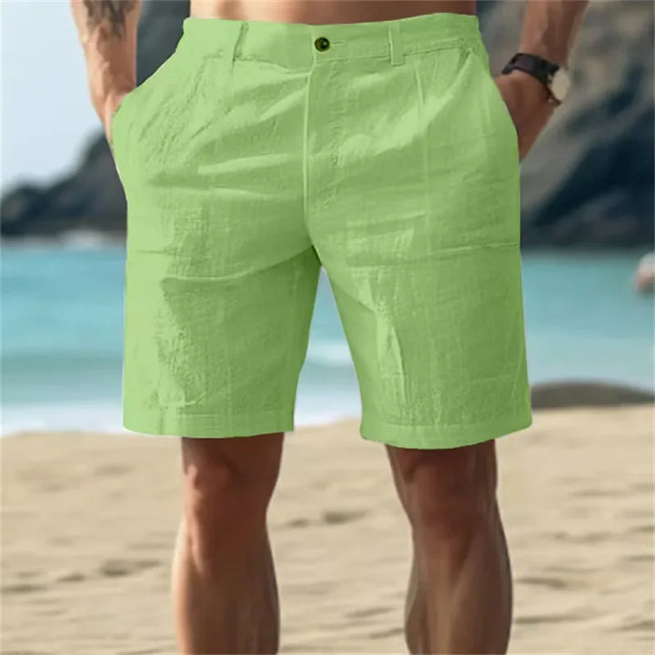 Tomás – Straight-Cut Linen Shorts