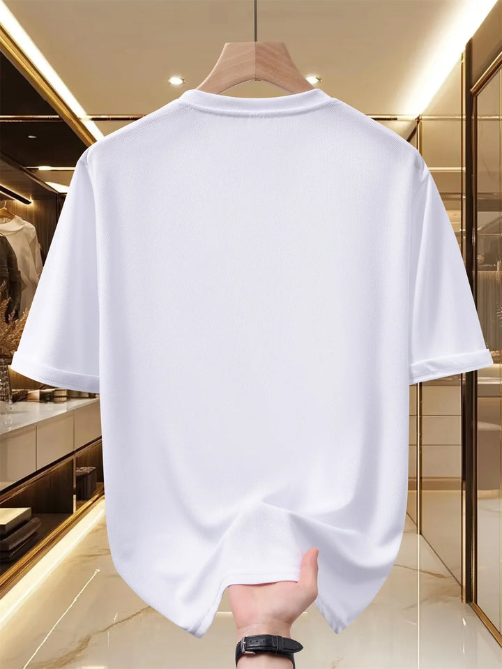 Cian – T-Shirt with Geometric Eagle Print