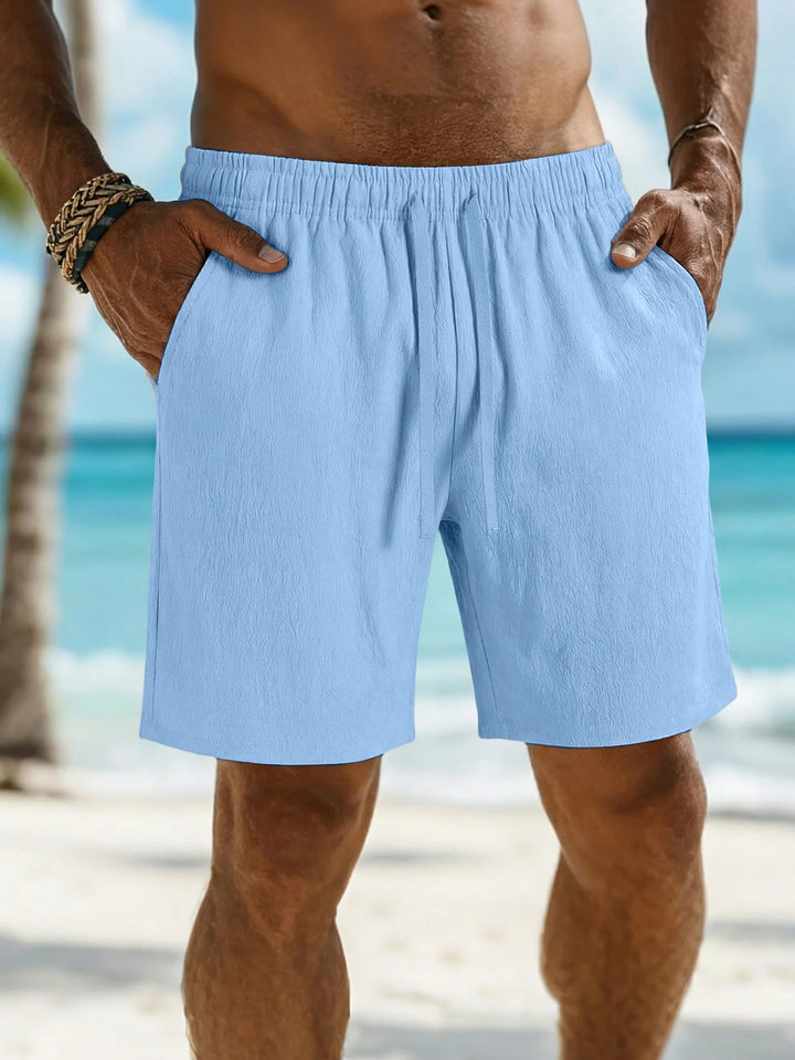 Ondřej – Solid-Colour Shorts with Elastic Waist